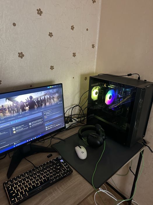 Комплект ПК игровой 4060 8gb, озу 16gb, i5 12400f, 600w, ssd 1tb