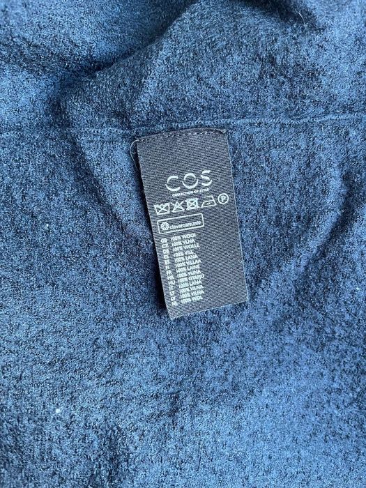 Розкльошена міді спідниця COS вовна темно-синя, р-р ХС