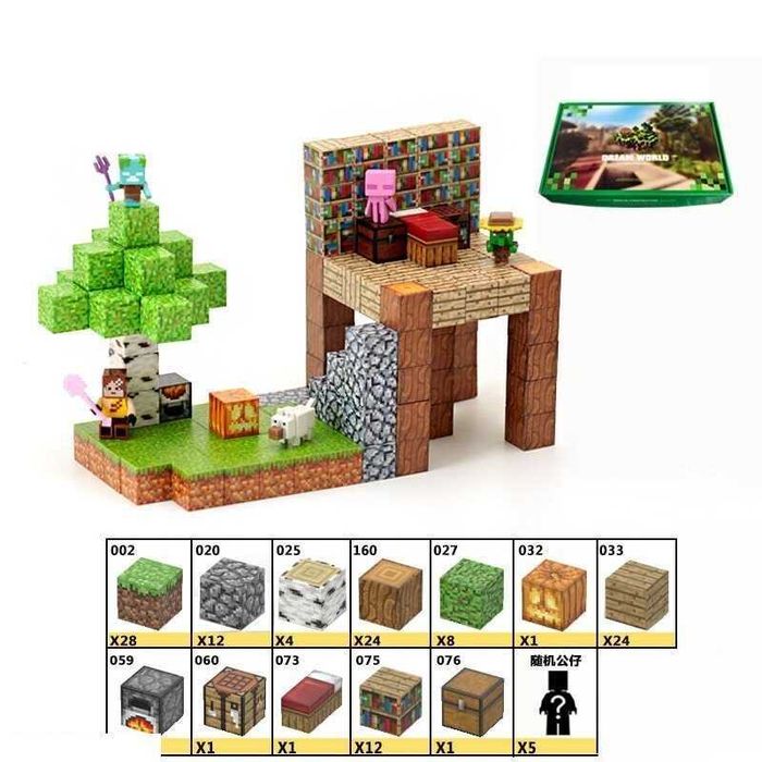 Конструктор магнітний Minecraft 56 дет.