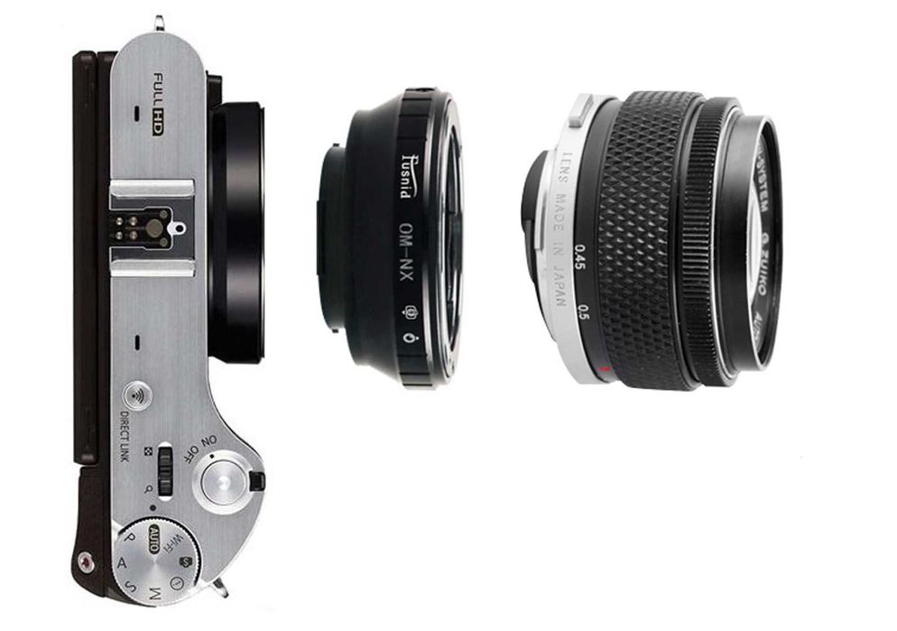 Adapter Olympus OM na Samsung NX przejściówka redukcja Fusnid