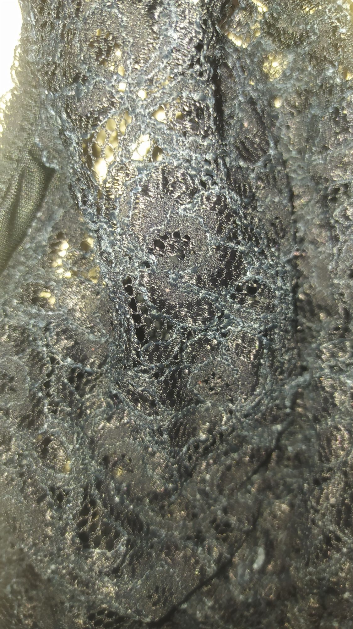 Piękna czarna koszulka nocna Lindex roz 6/7XL+gratis.