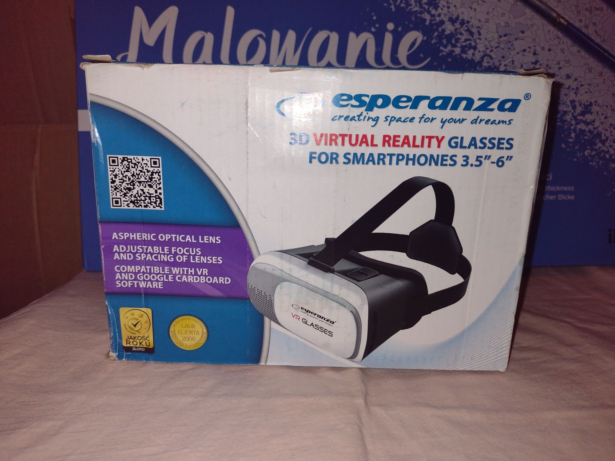 Okulary Esperanza 3D dla smartfonów 3.5-6 plus kontroler Nowe