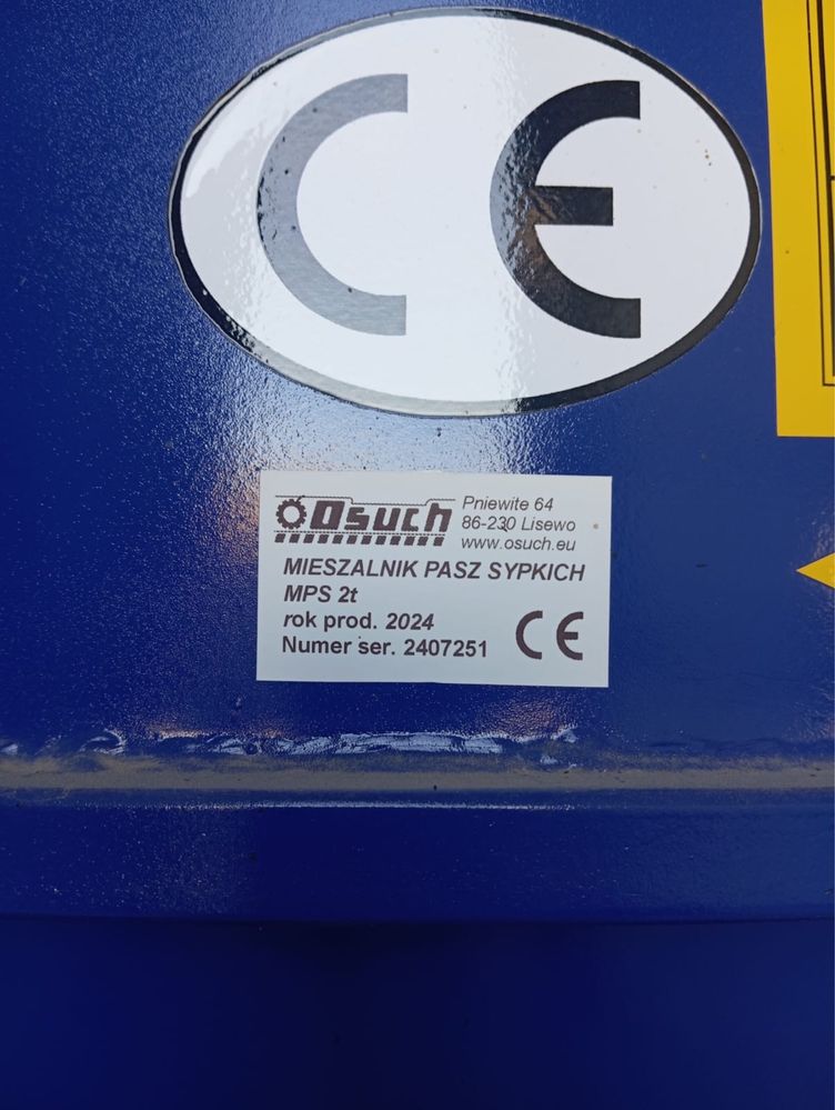 Śrutownik ssąco-tłoczący 18,5KW z mieszalnikiem pasz 2t
