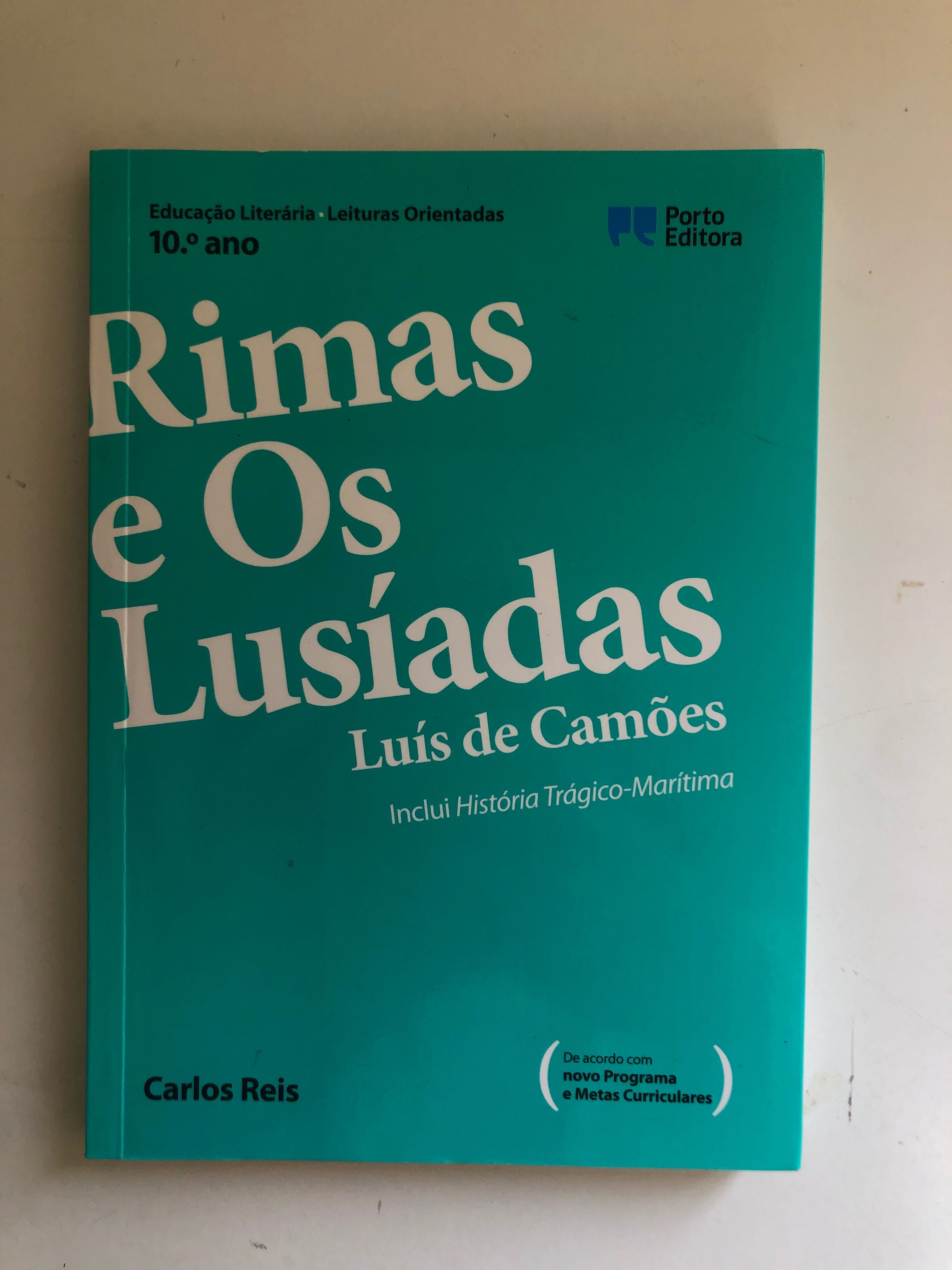 Livro de resumo das Rimas e de Os Lusíadas referente ao 10° ano