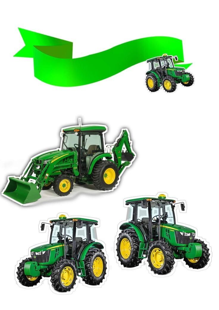 Wydruk cukrowy A4 Włoski papier traktor ciągnik John Deere