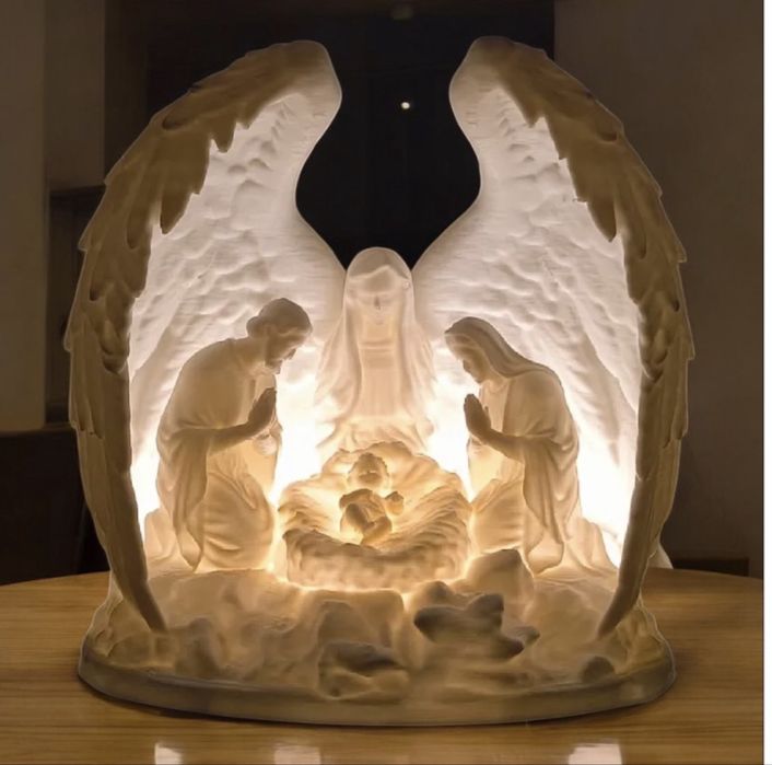 Mini- presépio com vela led incluída