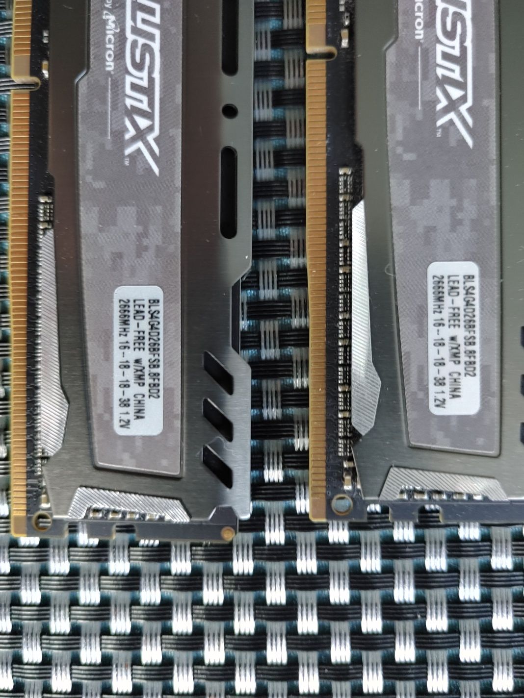 Pamięć Ram DDR4. 2666 Mhz 2x4 gb Ballistix