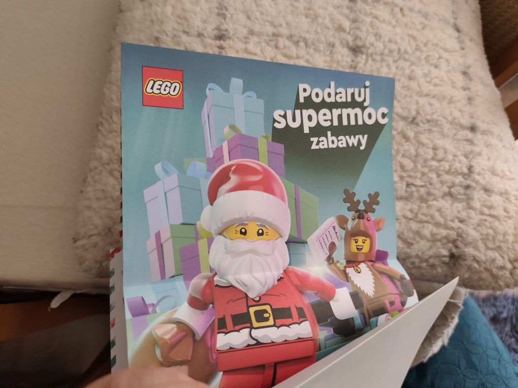 LEGO - list do Świętego Mikołaja wraz z zabawą i naklejkami nowe