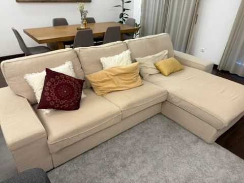 Sofá KIVIK IKEA, 3 lugares com chaise lounge