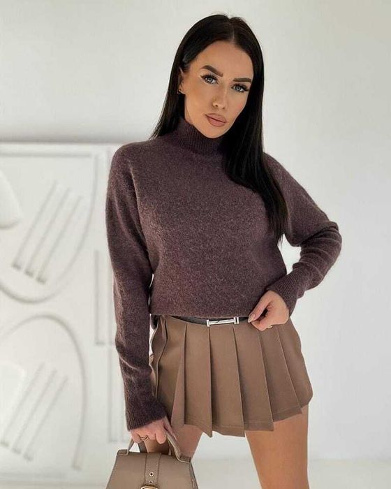 Sweter,półgolf baby alpaka