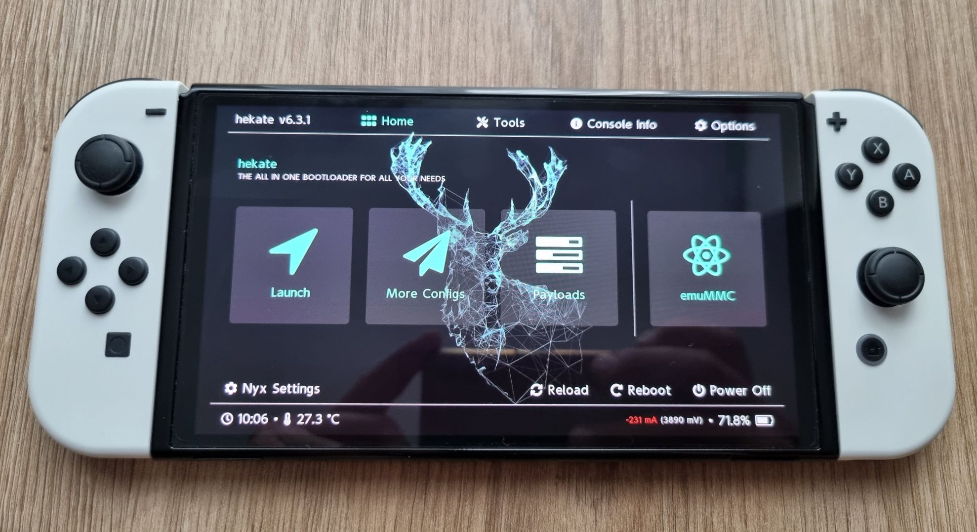 Nintendo Switch Oled + karta 128Gb + CFW picofly
