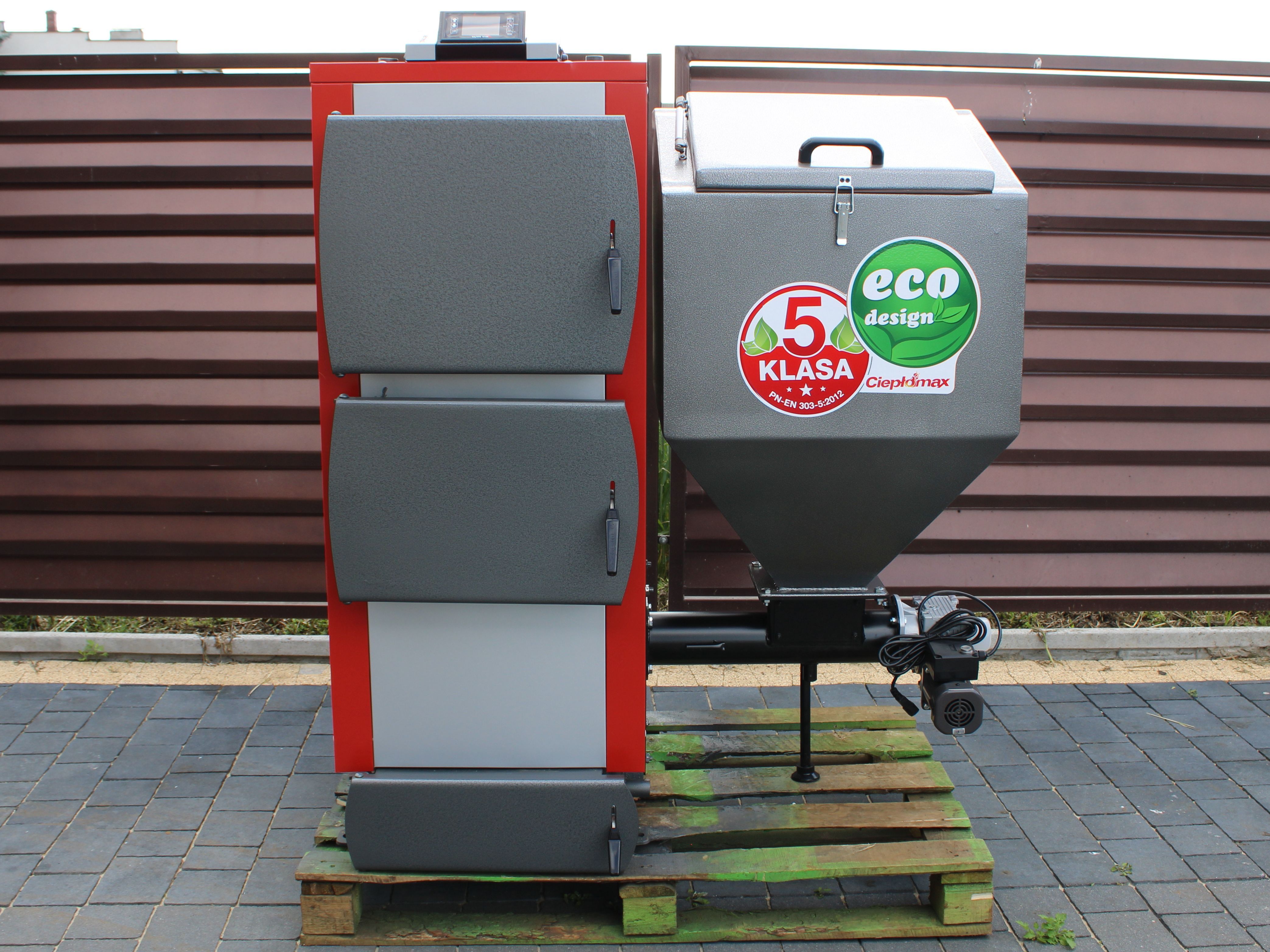 Kocioł 15kW z podajnikiem na ekogroszek kotły piec 130m Pleszew 5klasa