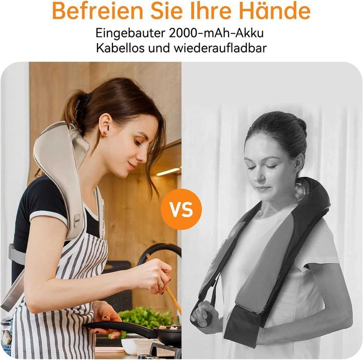 Mebak N1 Masażer na szyję i ramiona Shiatsu, z funkcją podgrzewania