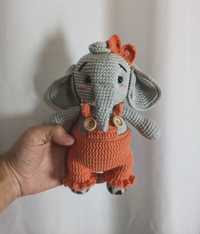 Słoń słonik amigurumi handmade pluszak maskotka przytulanka