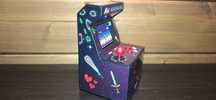 ORB Retro Mini Arcade Machine - 300 Gier - Mini Automat Arcade z Grami