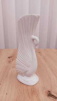 Łabędź figurka wazon porcelanowy vintage antyk