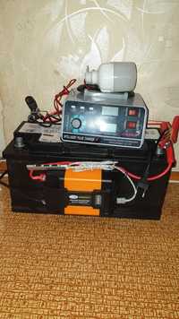 Інвектор,  зарядка,  акумулятор- система безперебійного живлення
