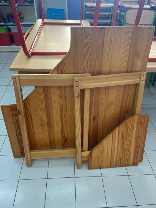 Secretária de canto madeira