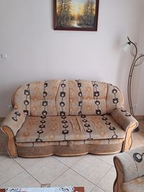 Komplet - 2 sofy rozkładane i fotel
