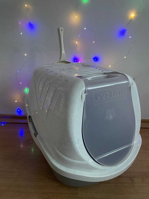 Kuweta dla kota zamykana Comfy Easy Cat szara