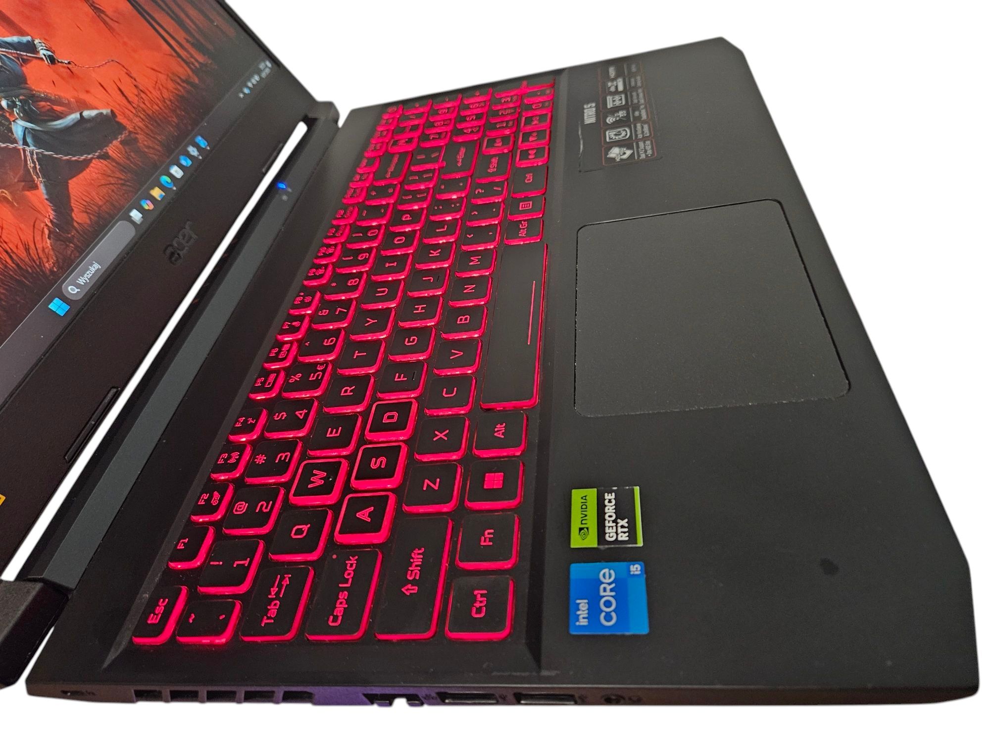 Laptop gamingowy Acer Nitro 5 RTX 3050 i5 SSD 512GB RAM 16GB