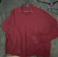 Camisa trasparente bordo