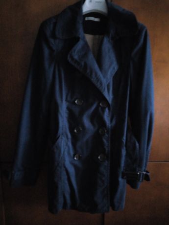 Trench coat azul escuro