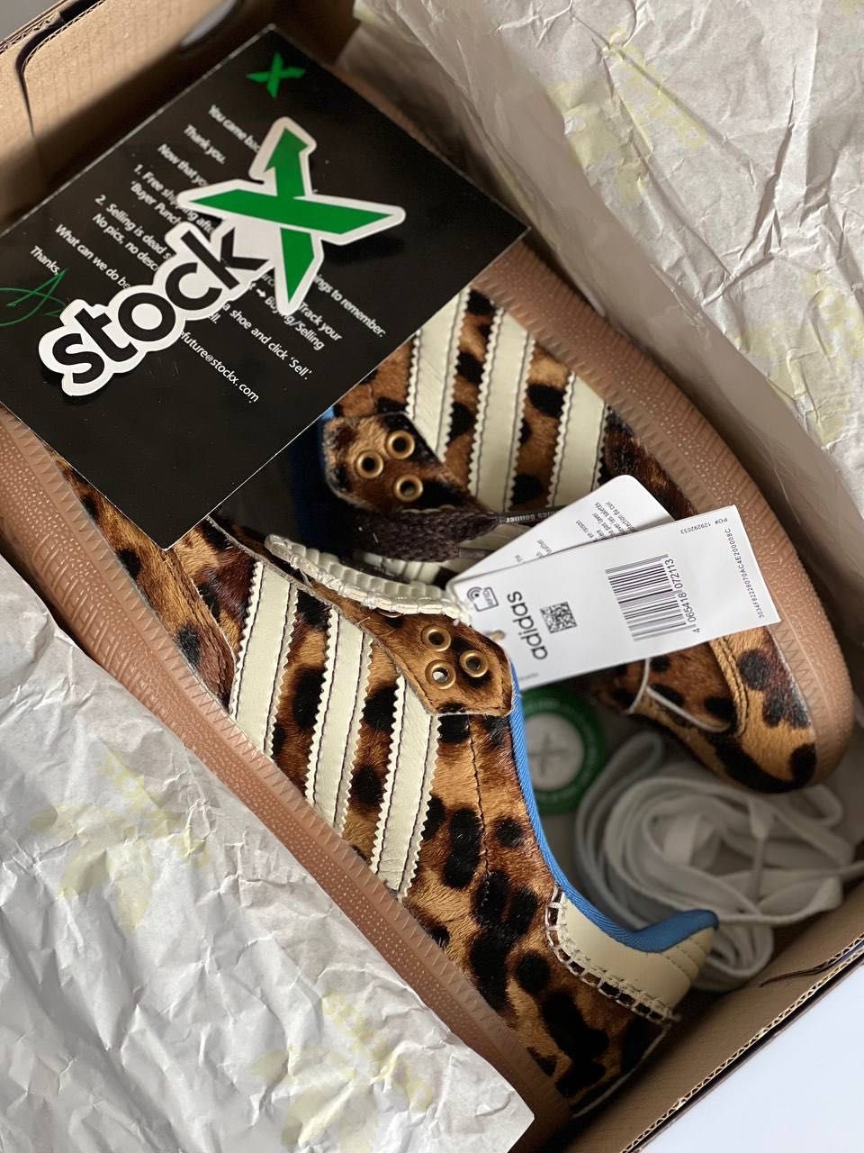 Женские кроссовки Adidas Samba Wales Bonner Leopard. Размеры 36-41