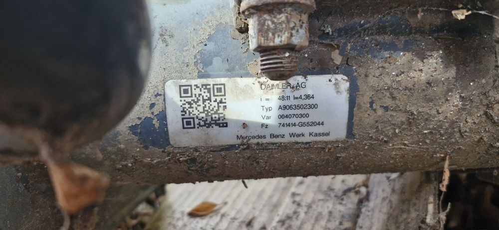 Eixo diferencial tras Mercedes Sprinter(W906.) Ref. 51:10,52:11,48:11.