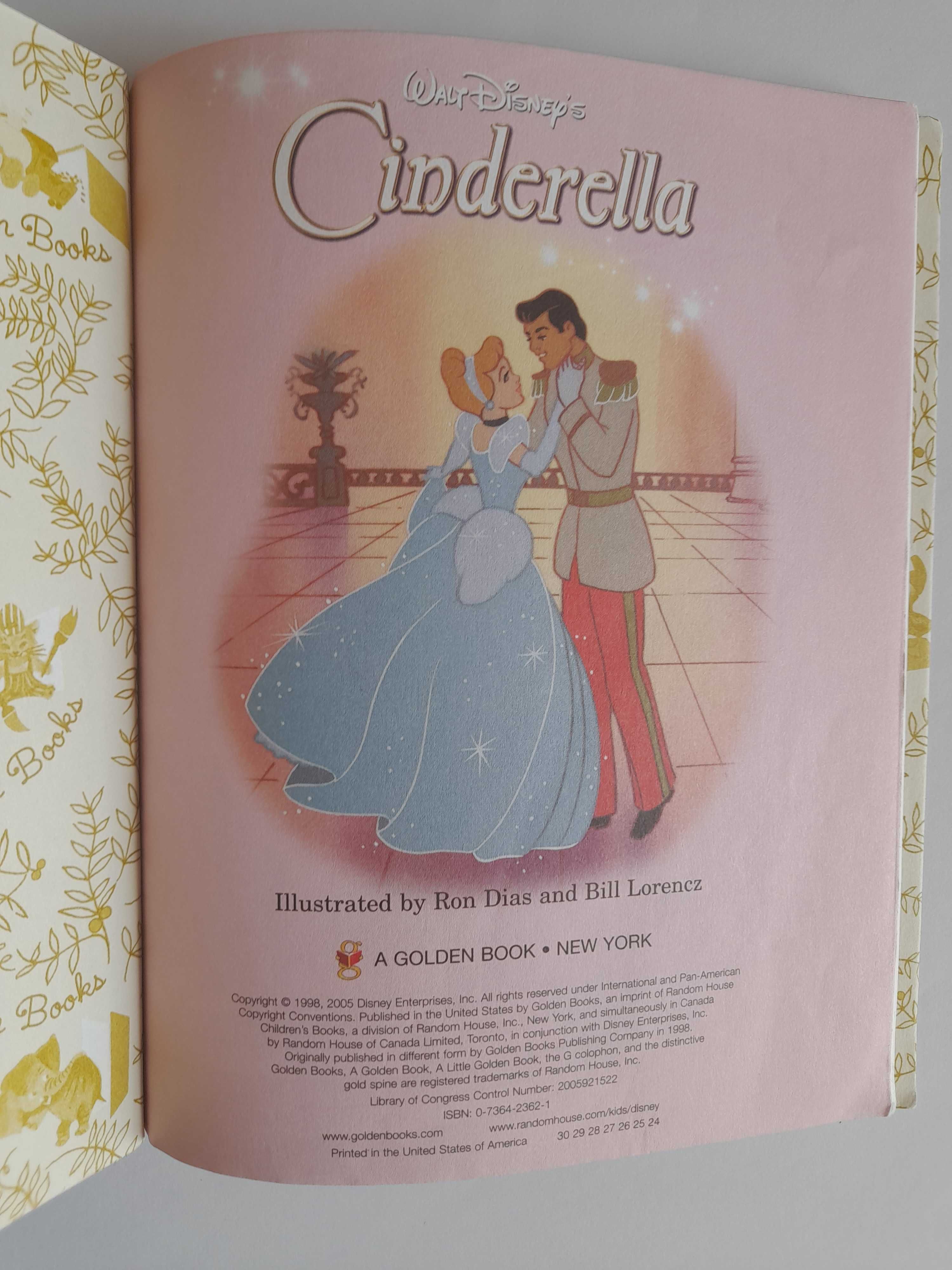 CINDERELLA Walt Disney's - Golden Book