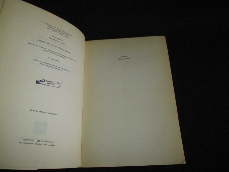 Livro A Sociedade da Abundância John Kenneth Galbraith