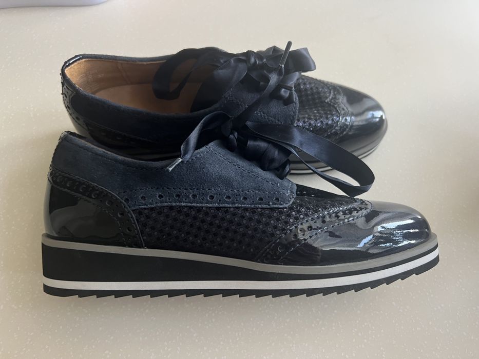 Нові Шкіряни туфлі, лофери, оксфорд hush puppies 24 см