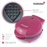Korona 41006 mini gofry belgijskie  w kształcie serca