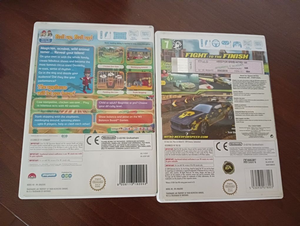 Jogos para Nintendo Wii.