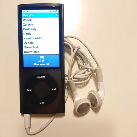 Apple iPod nano 5 gen 8GB (czarny) - bardzo bogaty i atrakcyjny zestaw