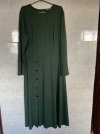 Зелене плаття в рубчик хххл