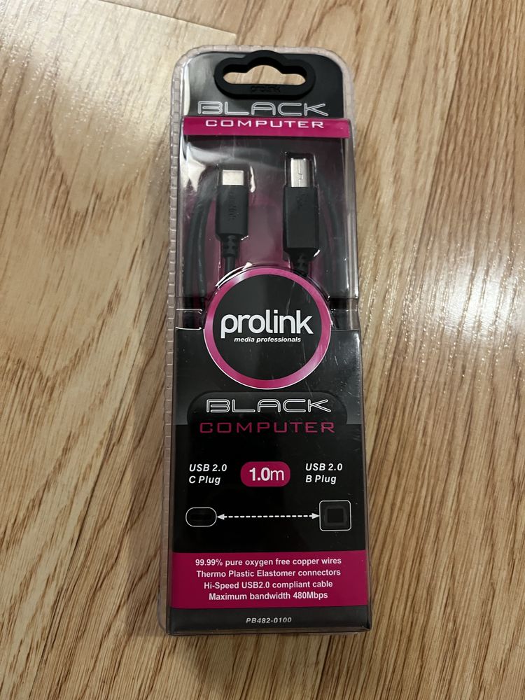 Przejściówka USB 2.0 C - USB 2.0 B  1m marki Prolink