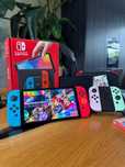 Nintendo Switch OLED z 7 grami, Ring Fit i kartą pamięci 160 GB 2 pady