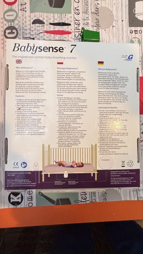 Bezdotykowy Monitor Oddechu Babysense 7