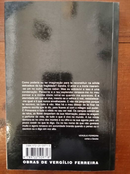 Vergílio Ferreira - Cartas a Sandra