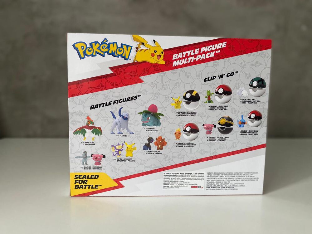 Figurki pokemon, battle figure multi pack 8 sztuk, oryginaly