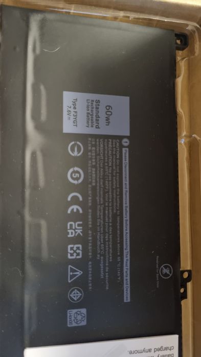 Оригінальна батарея для ноутбука DELL F3YGT 7480 7490 7380 7390