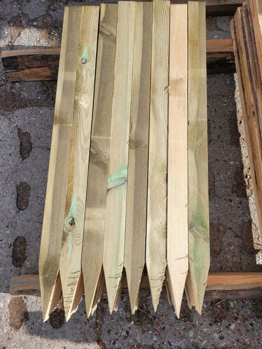 Paliki geodezyjne, tyczki 3,8x5,8x100cm