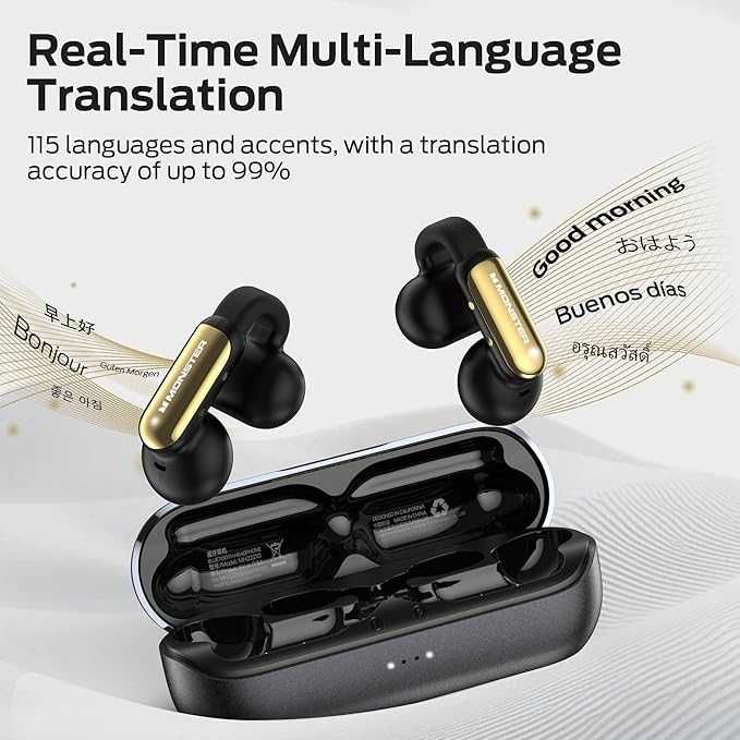 Słuchawki Monster bezprzewodowe douszne Bluetooth 5.4