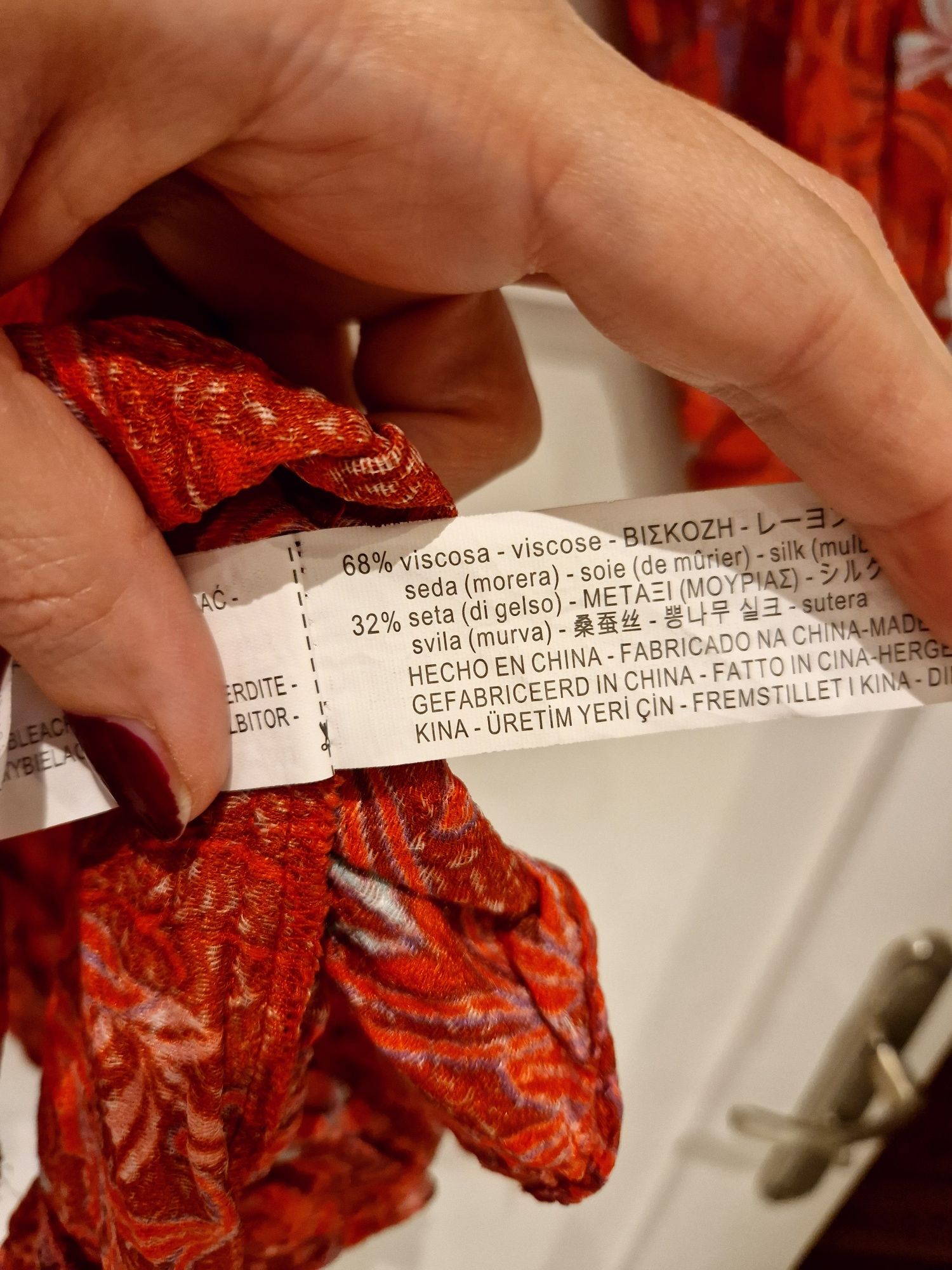 Zara sukienka M 38 wiskoza jedwab