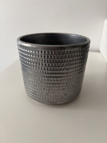 Doniczka srebrna 11,5cm