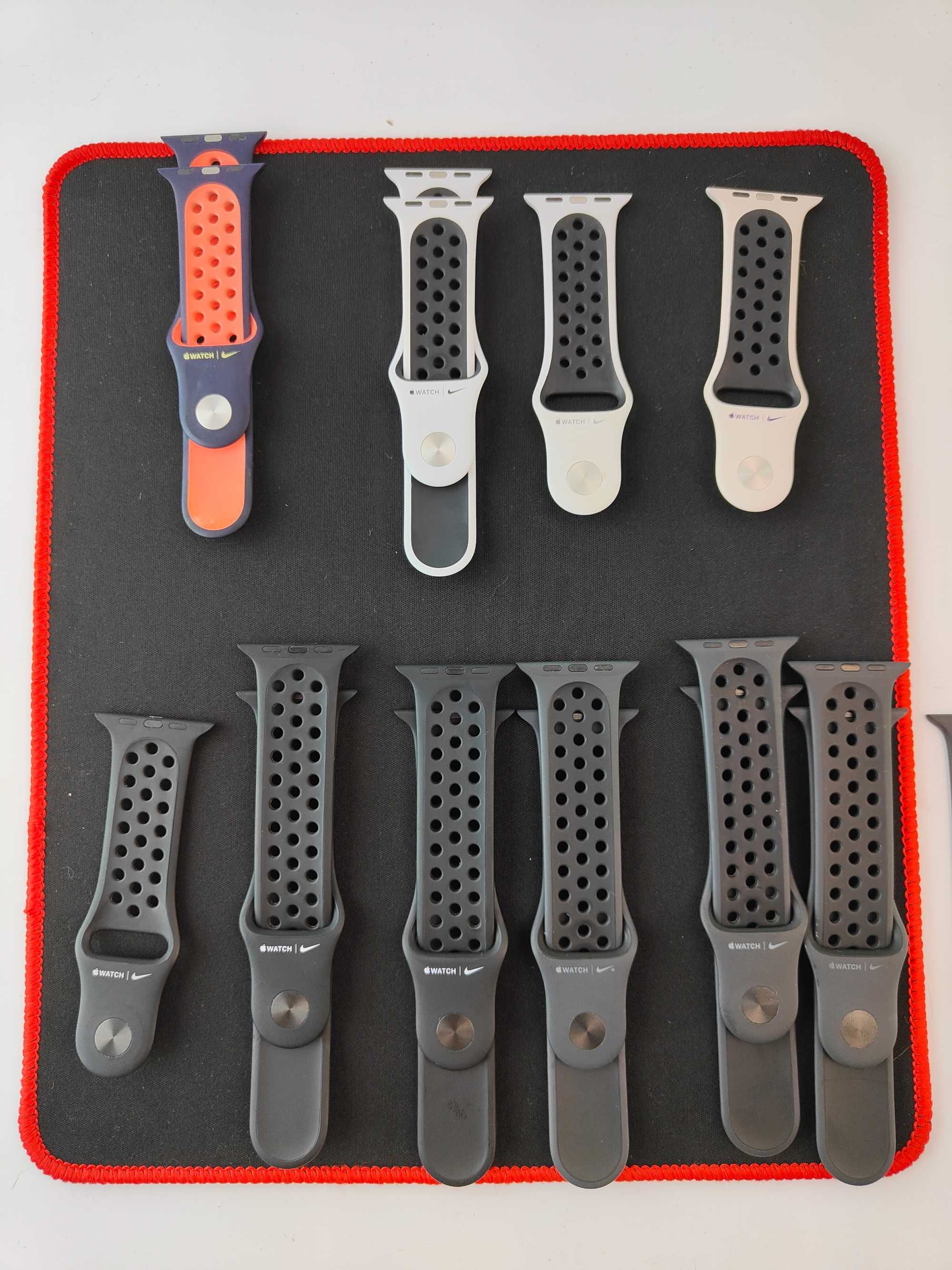Ремінець Apple watch Nike Sport Band 38mm 40mm 45MM Білий Bright Mango
