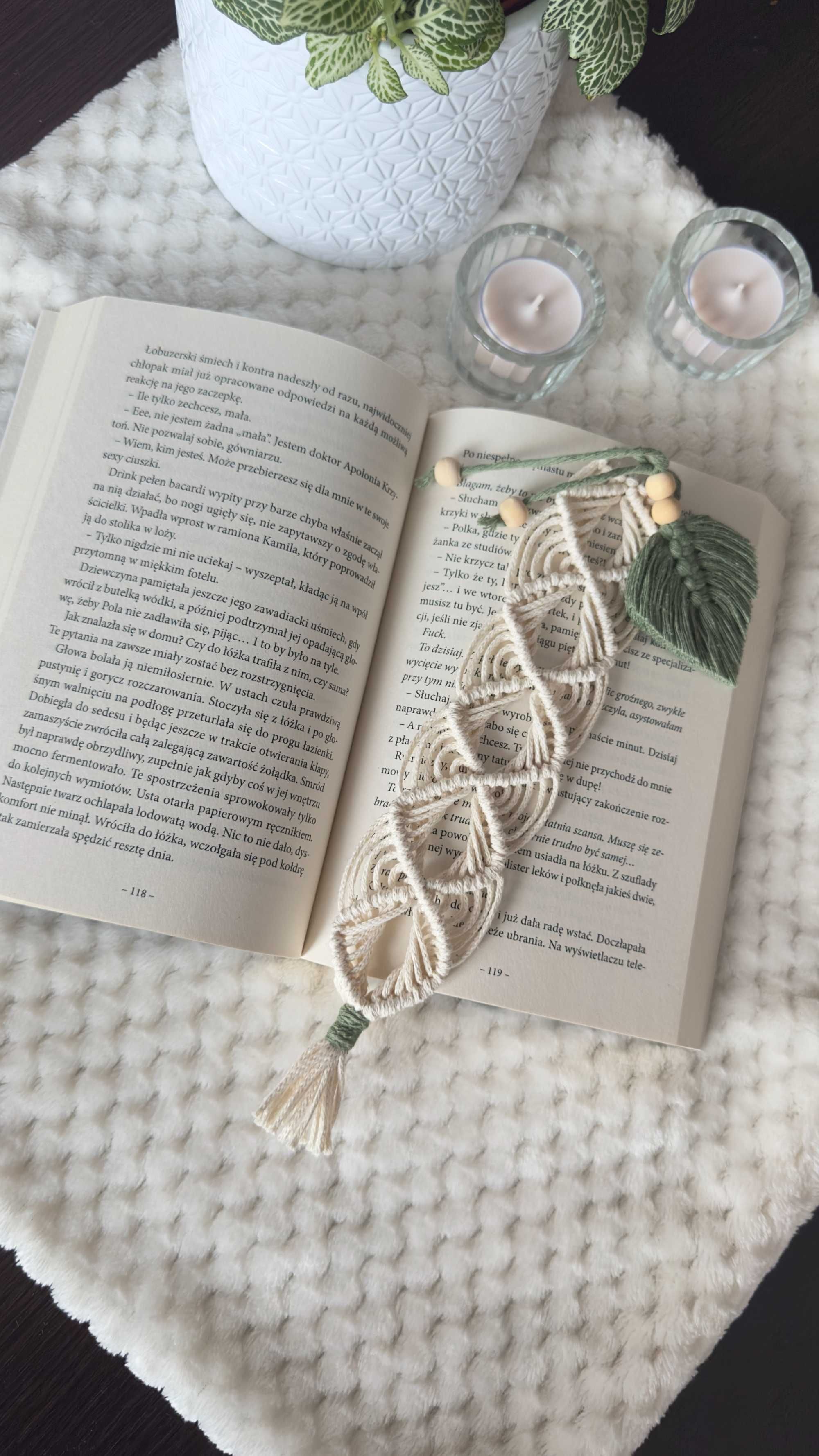 Zakładka do książki Handmade Makrama Pomysł na prezent\upominek