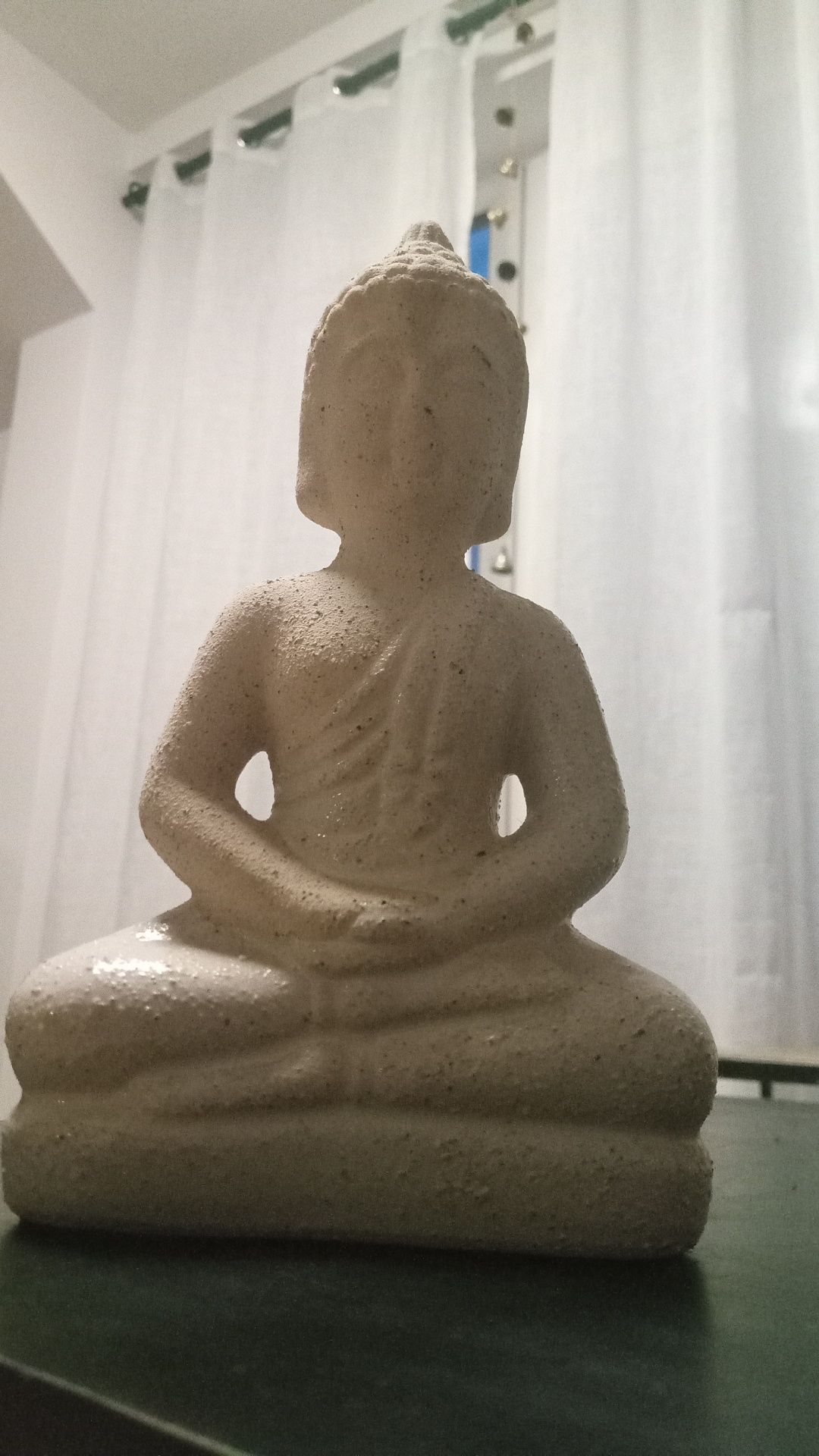 Budda Shiwa posąg z białego kamienia Indie