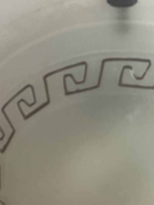 Plafon sufitowy grecki 2 żarówki średnica 40 cm